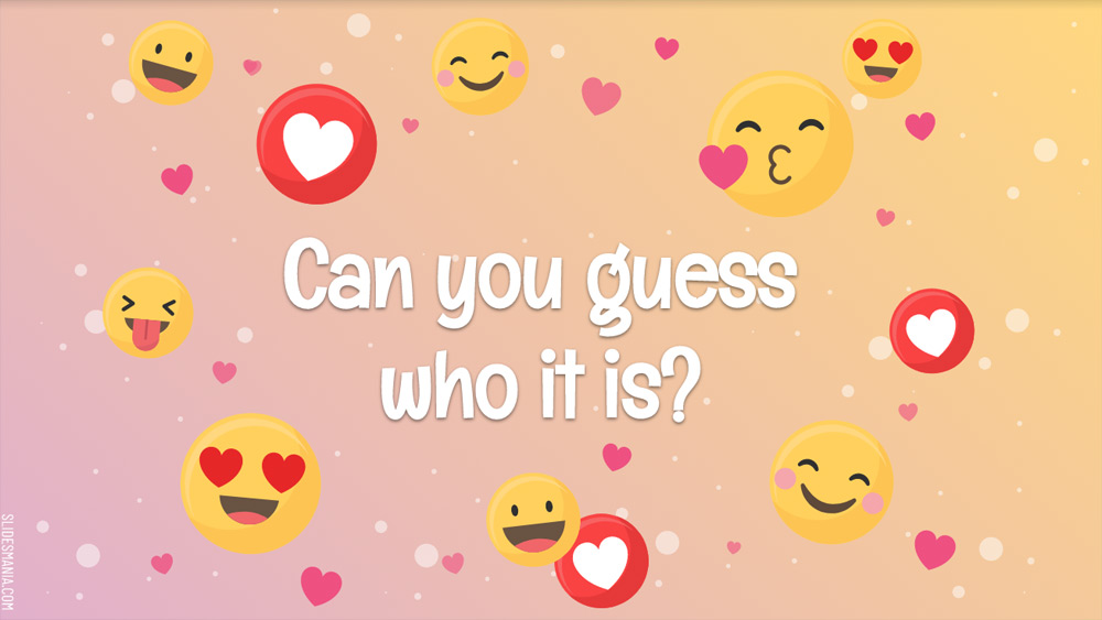 Can you guess who it is?