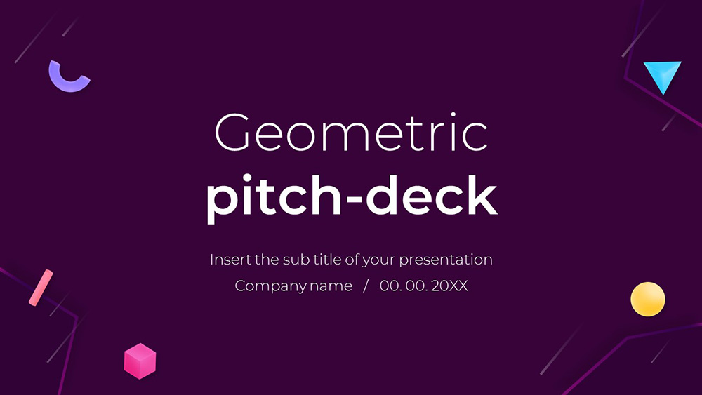 Tech pitch deck