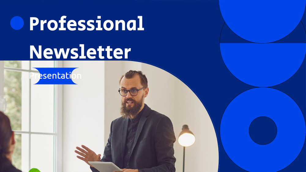 Professional company newsletter