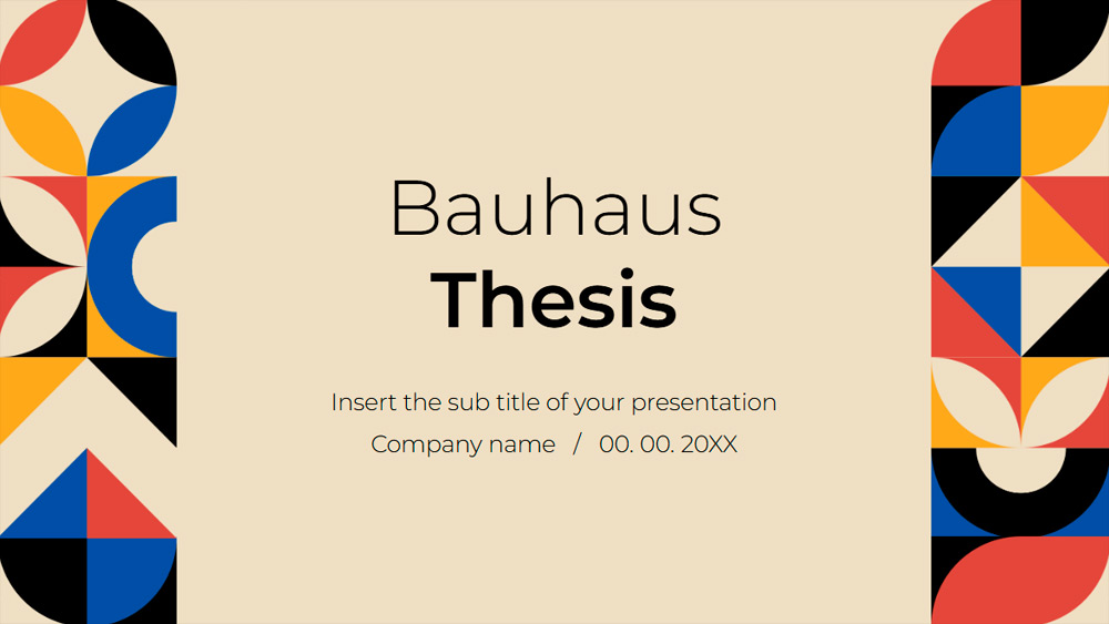 Bauhaus Design Thesis