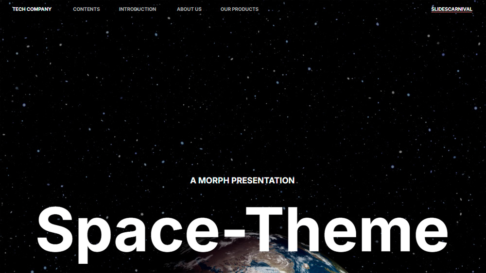 Space Morph Background