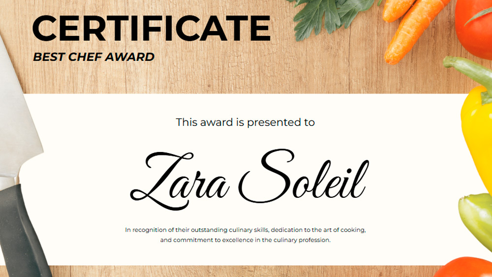 Chef Credentials