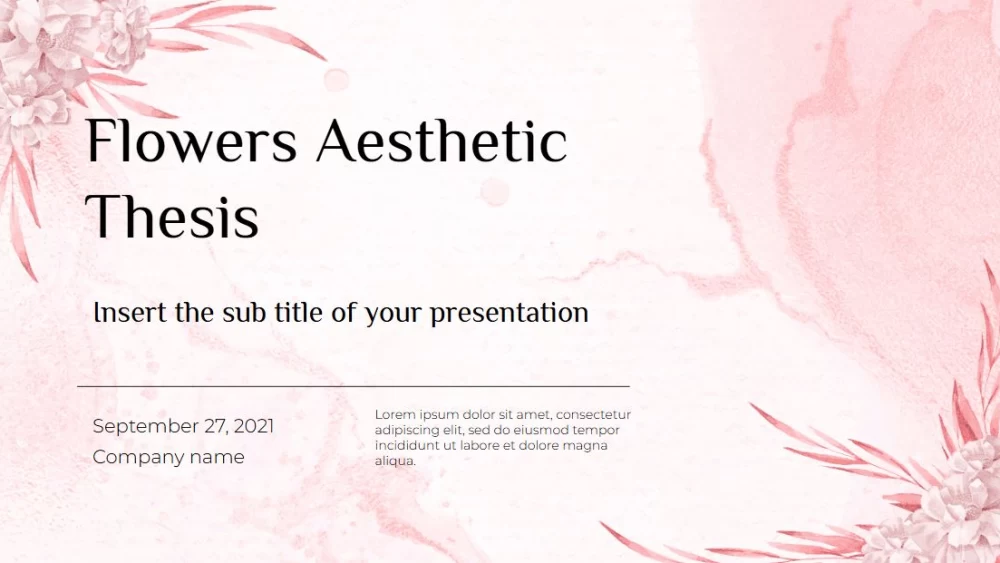 Floral Thesis